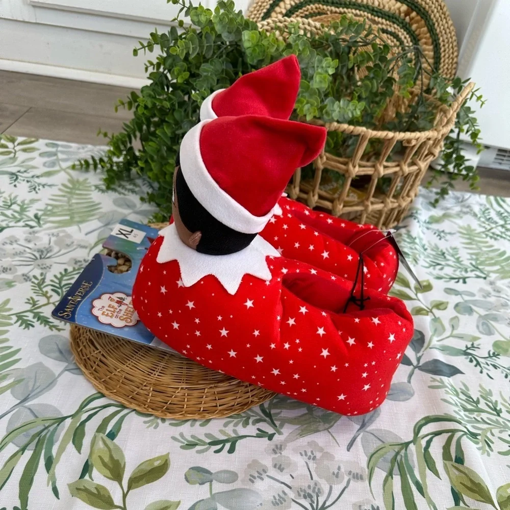 New Elf on the Shelf Holiday Christmas Character Slippers Girls size XL (4-5)
